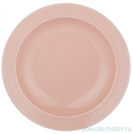 Тарелка 22,5 см глубокая &quot;Tint /Розовый&quot; (6шт.) / 263521