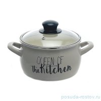 Кастрюля со стеклянной крышкой глубокая 2,2 л &quot;Queen of Kitchen&quot; / 300195