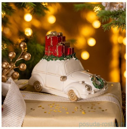 Статуэтка 16 х 8 х 11 см &quot;Машинка с подарками&quot;  / 379534