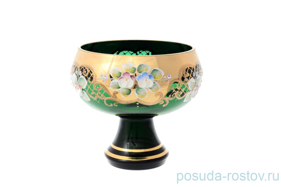Конфетница 16 см н/н "Лепка зеленая" E-S / 154198