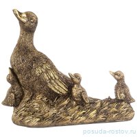 Фигурка 28 х 24 см &quot;Утка с утятами&quot; /бронза с позолотой / 273646