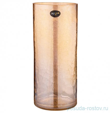 Ваза для цветов 14,6 х 35 см &quot;cracle amber&quot; / 312845
