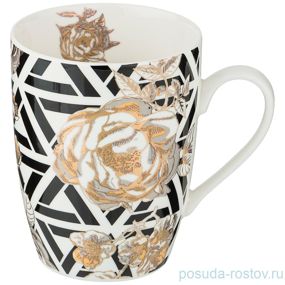 Кружка 400 мл "golden rose /геометрия" / 208439 Кружка 400 мл "golden rose /геометрия" / 208439