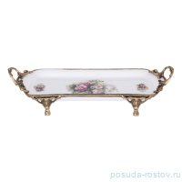 Блюдо 39 х 14 х 8 см прямоугольное н/н с ручками &quot;Миниатюра&quot; / 290503