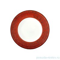 Тарелка 28,5 см глубокая красная &quot;Splash&quot; / 261409