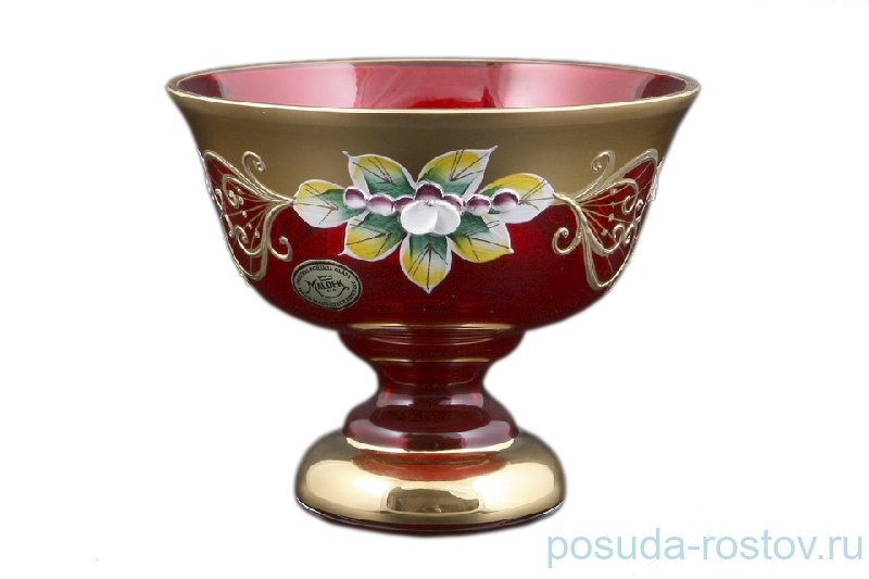 Конфетница 13 см н/н "Лепка красная /5366" / 094873