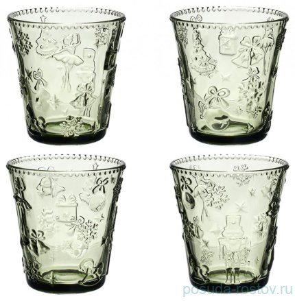 Стаканы для сока 280 мл 4 шт &quot;Щелкунчик green&quot; / 378983