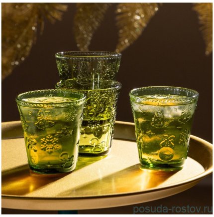Стаканы для сока 280 мл 4 шт &quot;Щелкунчик green&quot; / 378983