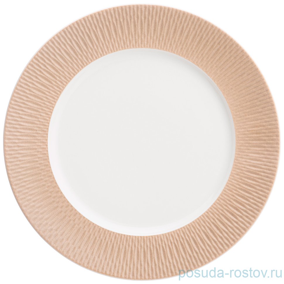 Тарелка 22 см 1 шт "crocus /капучино" / 235755