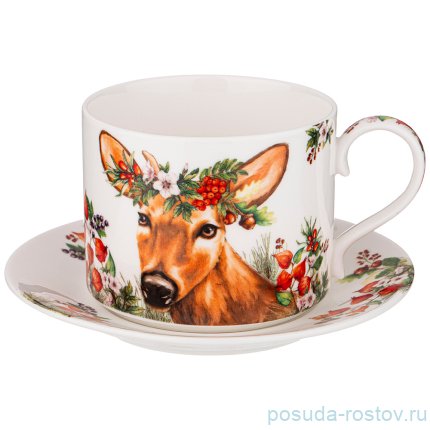 Чайная пара 300 мл &quot;Лесная сказка /Олень&quot; / 270752