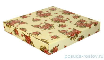 Блюдо 28 х 19 см прямоугольное глубокое &quot;корейская роза&quot; / 186408