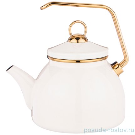 Чайник 2,3 л эмалированный белый &quot;Agness /Deluxe&quot; / 220890