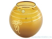 Ваза для цветов 18 см &quot;Эгерманн /Матовая с золотой спиралью&quot; / 029970