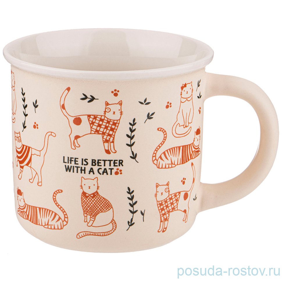 Кружка 400 мл "Котомания" / 271456 Кружка 400 мл "Котомания" / 271456