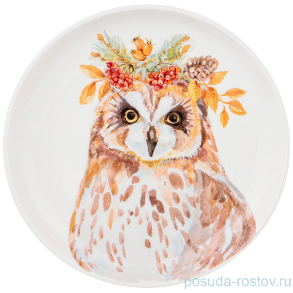 Тарелка 19 см 1 шт "Лесная сказка /Сова" / 213599 Тарелка 19 см 1 шт "Лесная сказка /Сова" / 213599