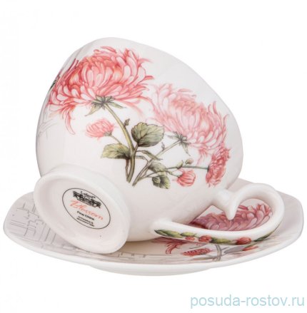Набор чайных пар 240 мл 6 шт &quot;blossom /хризантема&quot; / 323088