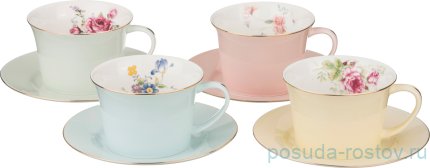 Набор чайных пар 260 мл 4 шт &quot;времена года&quot; / 193752