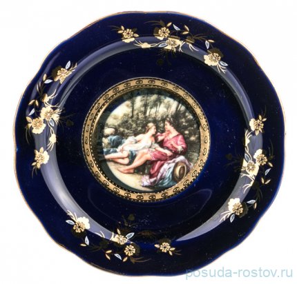 Чайный сервиз на 6 персон 15 предметов &quot;Влюблённая пара /Кобальт&quot; / 193958