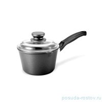 Ковш 16 см со стеклянной крышкой 1,5 л &quot;Blackplus /Risoli&quot; / 290065