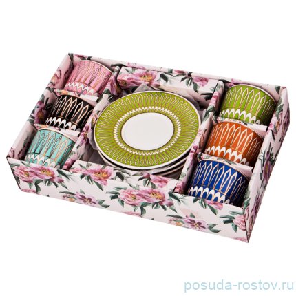 Набор кофейных пар 85 мл 6 шт &quot;эдельвейс&quot; / 187068