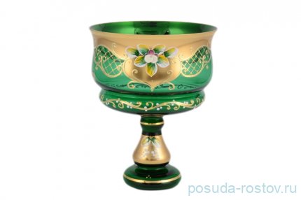 Конфетница 16 см н/н зеленая &quot;Лепка /сеточка И-В&quot; / 097858