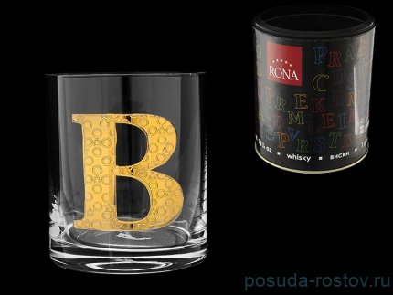 Стакан для виски 390 мл TUBUS &quot;Азбука /Буква &quot;B&quot; / 135879