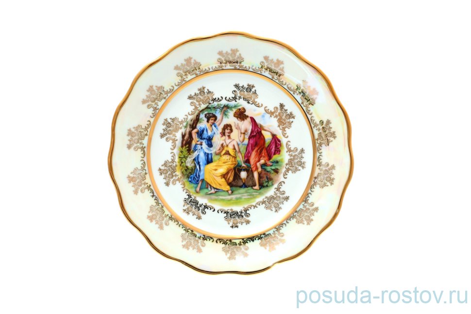 Набор тарелок 25 см 6 шт Sterne porcelan "Фредерика /Мадонна перламутр" / 139143 Набор тарелок 25 см 6 шт Sterne porcelan "Фредерика /Мадонна перламутр" / 139143