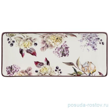 Блюдо 28 х 12 х 3 см прямоугольное &quot;Пурпур&quot; / 213515