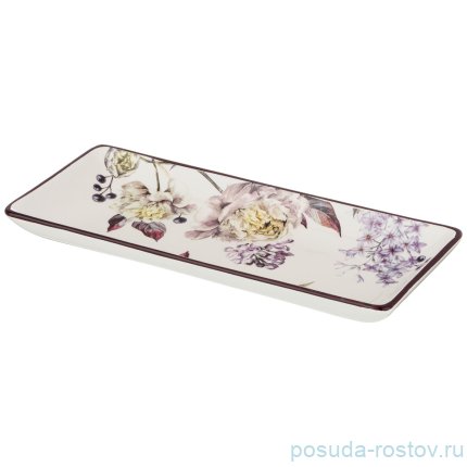 Блюдо 28 х 12 х 3 см прямоугольное &quot;Пурпур&quot; / 213515