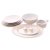 Столовый сервиз на 6 персон 25 предметов (без супника)  Falkenporzellan "Deluxe shape /Rio white gold" / 341326