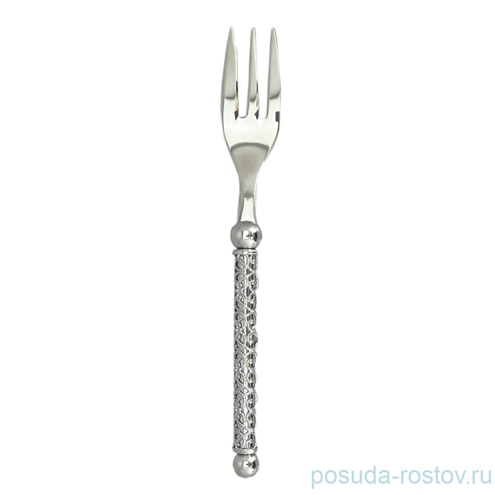 Столовый прибор вилка десертная "стразы /платина" / 275849