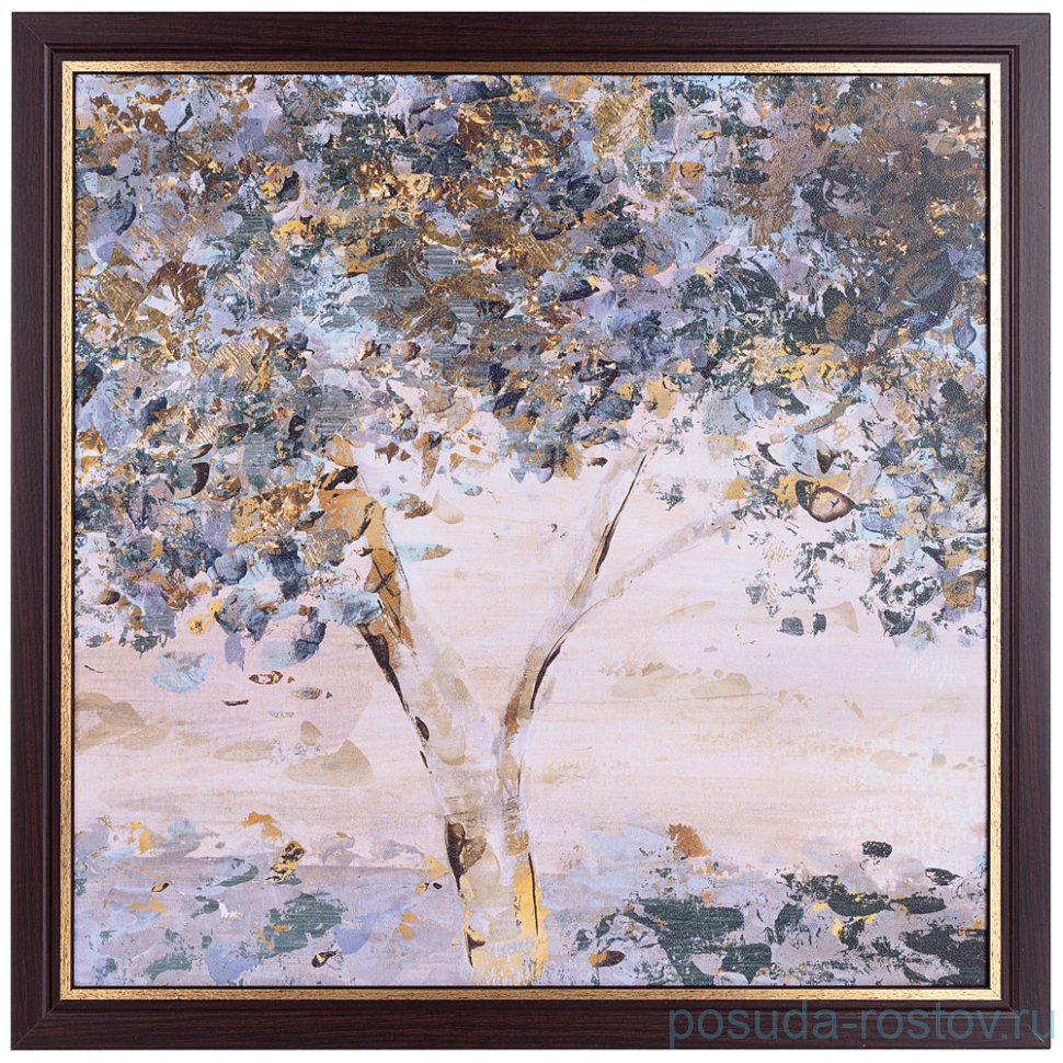 Картина 60 х 60 см /рамка венге с золотой окантовкой / 262831 Картина 60 х 60 см /рамка венге с золотой окантовкой / 262831