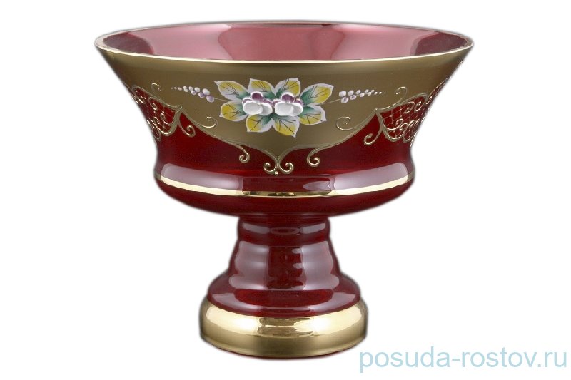 Конфетница 20 см н/н "Лепка красная /5365" / 093153