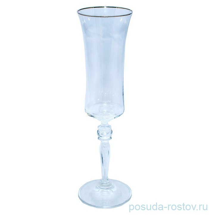 Бокал для шампанского 190 мл 1 шт "Грация /Отводка платина"** / 370444