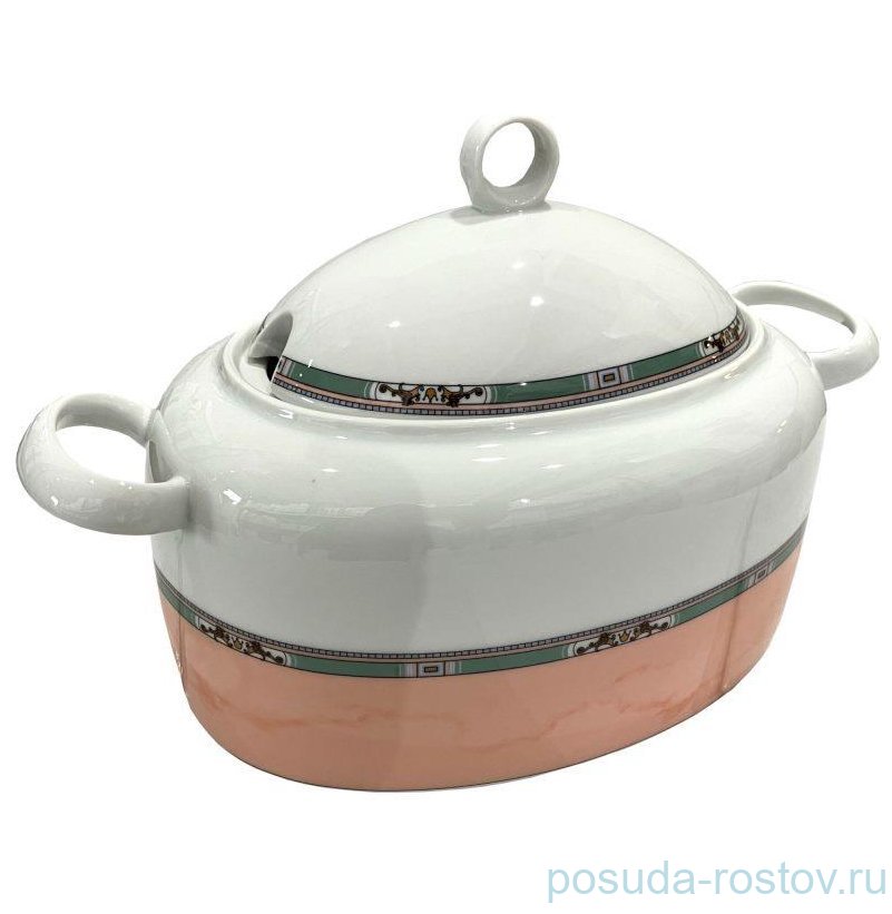 Супник 3 л  Thun "Кайро /Розовый мрамор /окантовка" / 337702