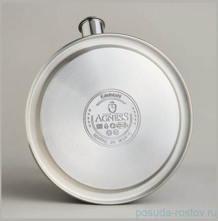 Чайник 2,7 л со свистком термоаккумулирующее дно индукция Agness  / 378421