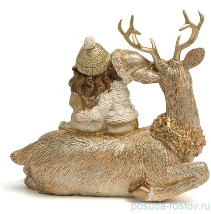 Статуэтка 14,5 х 7 х 14 см &quot;Дети на олене&quot;  / 379526