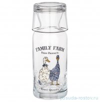 Графин для воды 700 мл с крышкой-стаканом &quot;Family farm /Geese&quot; / 328658
