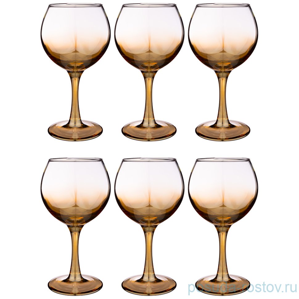 Бокалы для белого вина 290 мл 6 шт "Медовый /Омбре" / 250870 Бокалы для белого вина 290 мл 6 шт "Медовый /Омбре" / 250870