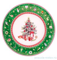 Тарелка 21,1 х 1,7 см &quot;Christmas world /Green 2&quot; / 337498