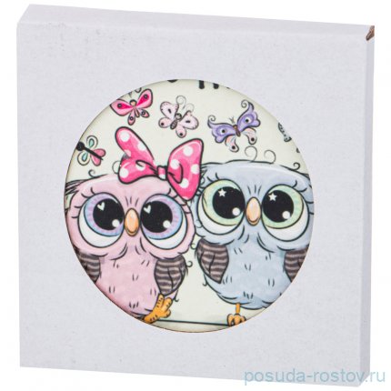 Подставка под горячее 11 х 11 см &quot;Забавные совята&quot; / 224823