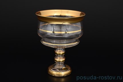 Конфетница 13 см н/н &quot;Матовая полоса /золото&quot; SC / 116467