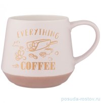 Кружка 470 мл бело-кремовая &quot;Coffemania /Everything Coffee&quot; / 301247