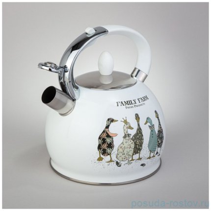 Чайник 3 л со свистком индукционное капсульное дно &quot;Family farm&quot; / 355580