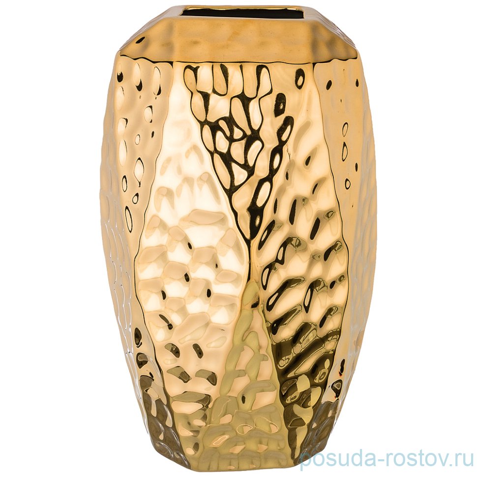 Ваза для цветов 30,5 см декоративная "Золотая коллекция" / 193107