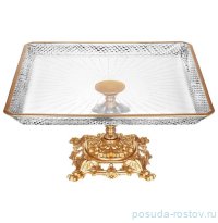 Блюдо 24 x 24 x 12 см квадратное н/н металл &quot;Prestij&quot; / 292547