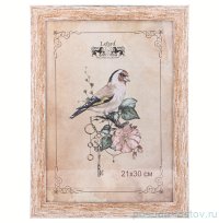 Фоторамка 21 х 30 см /рамка светлый с патиной / 330151