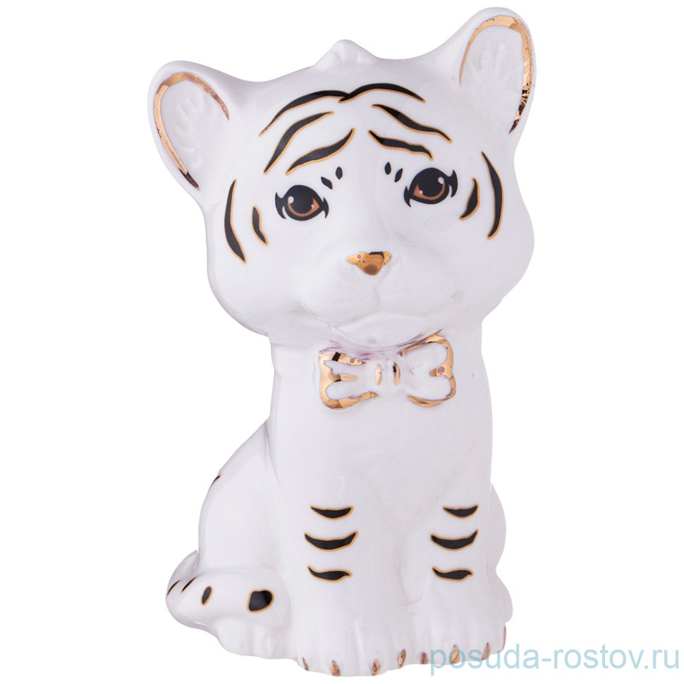 Фигурка 7 х 6 х 10 см белая "Тигренок" / 264064