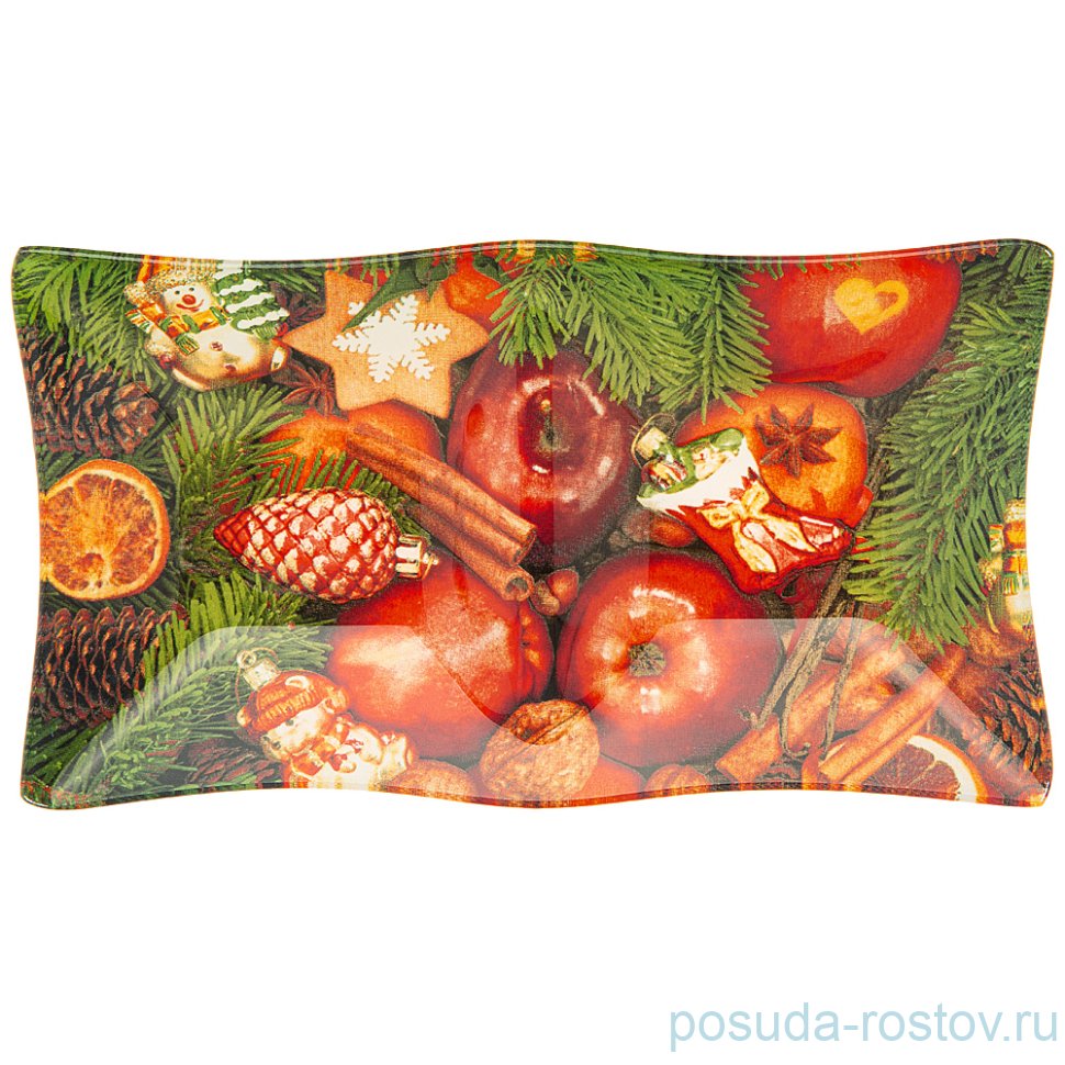 Менажница 20 см 2-х секционная "Рождественская сказка" (6шт.) / 268437