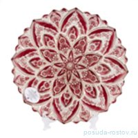 Блюдо 33,4 см круглое &quot;Ксения /Красное&quot; (подарочная коробка) / 258332